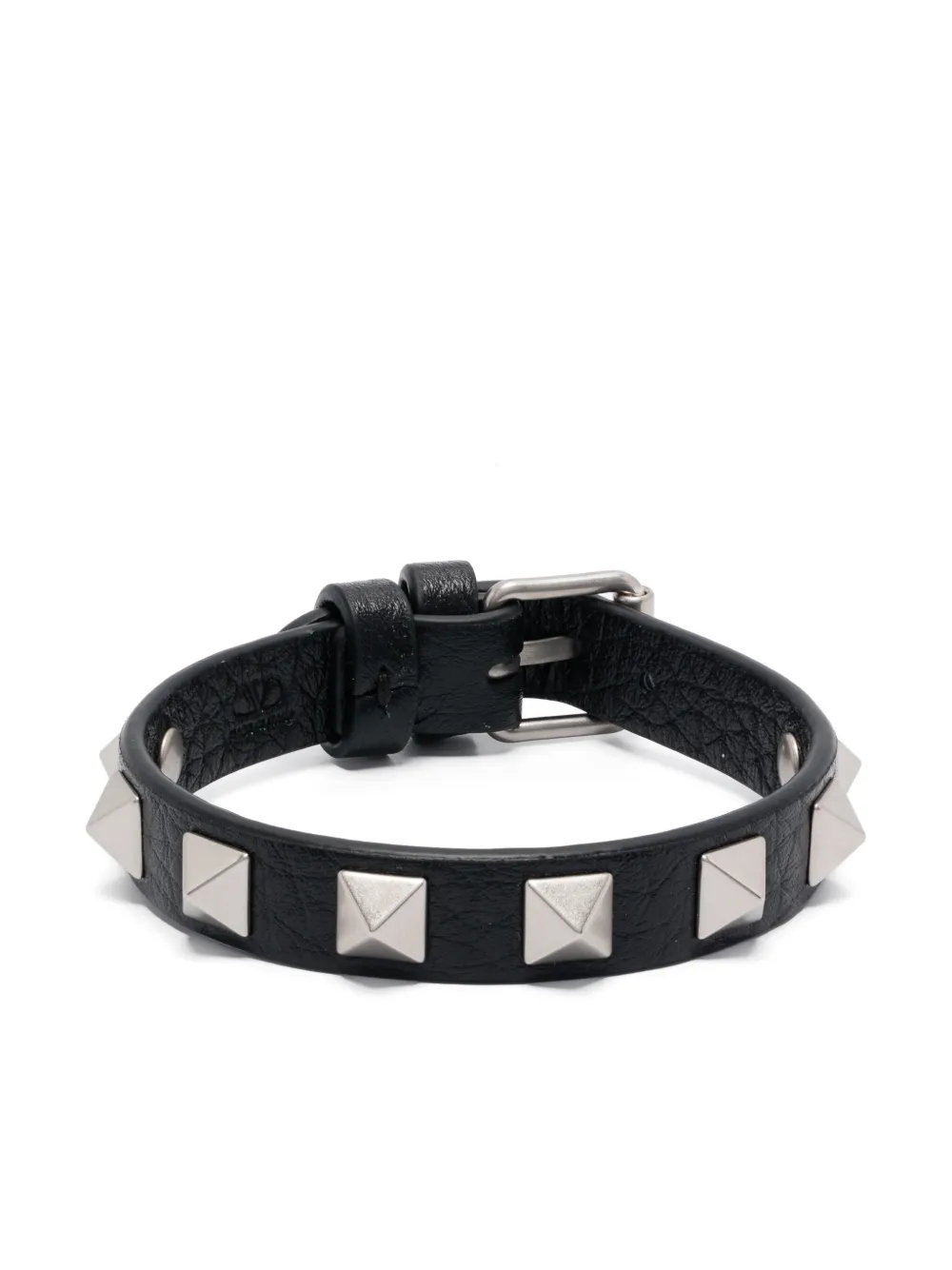 Valentino Garavani bracelet en cuir à ornements Rockstud | noir | Image 1