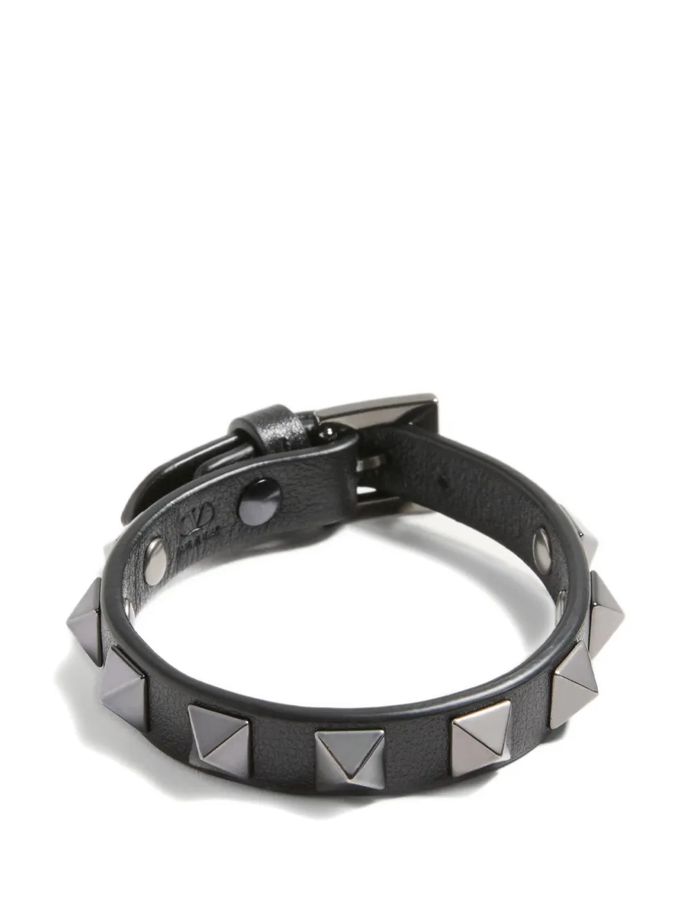 Valentino Garavani Rockstud leather bracelet - Black