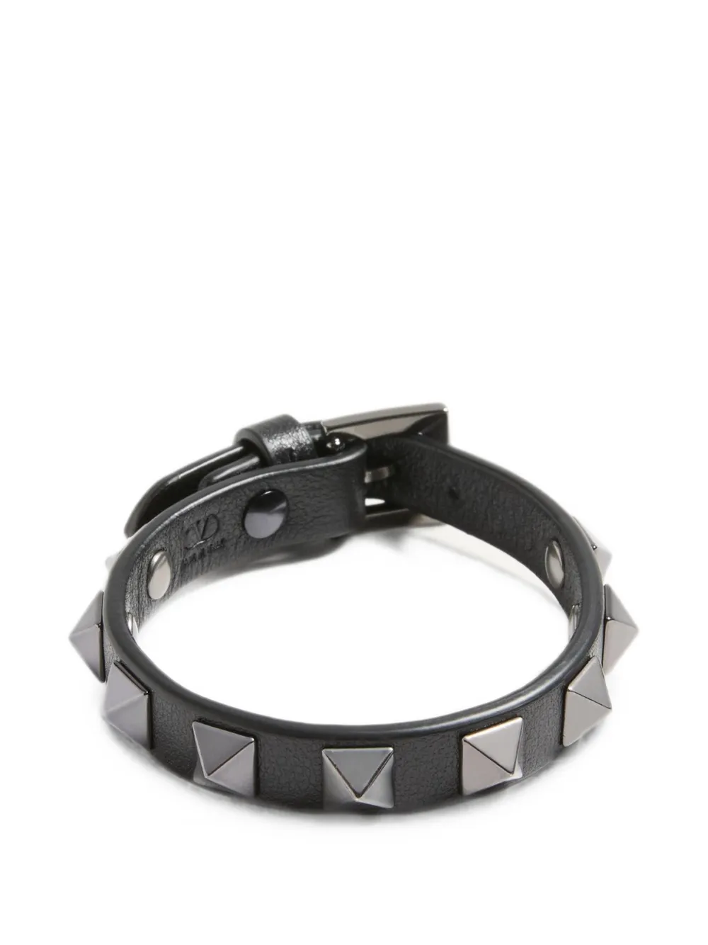 Valentino Garavani Rockstud leather bracelet - Nero