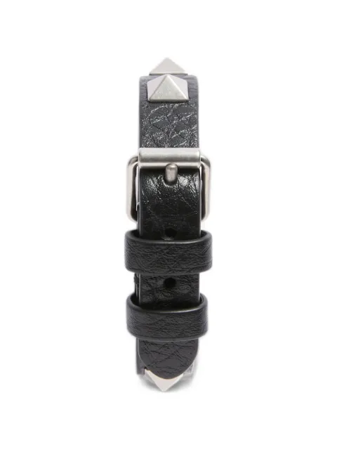Valentino Garavani pulsera Rockstud de piel con apliques