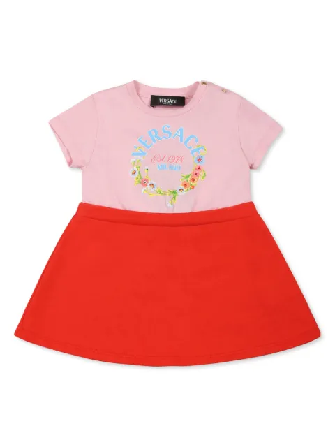 Versace Kids logo-print dress