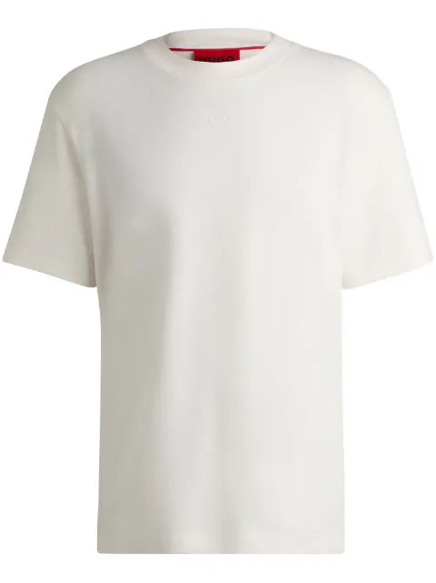 HUGO logo-appliqué T-shirt    