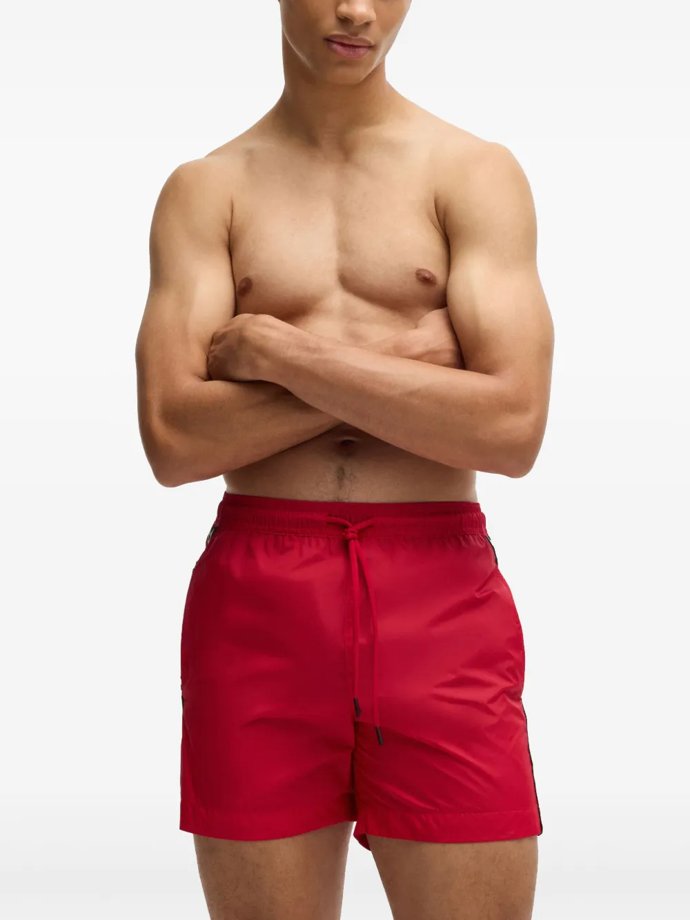 HUGO Bermuda de praia com faixa de logo | Shorts de praia | Image 2
