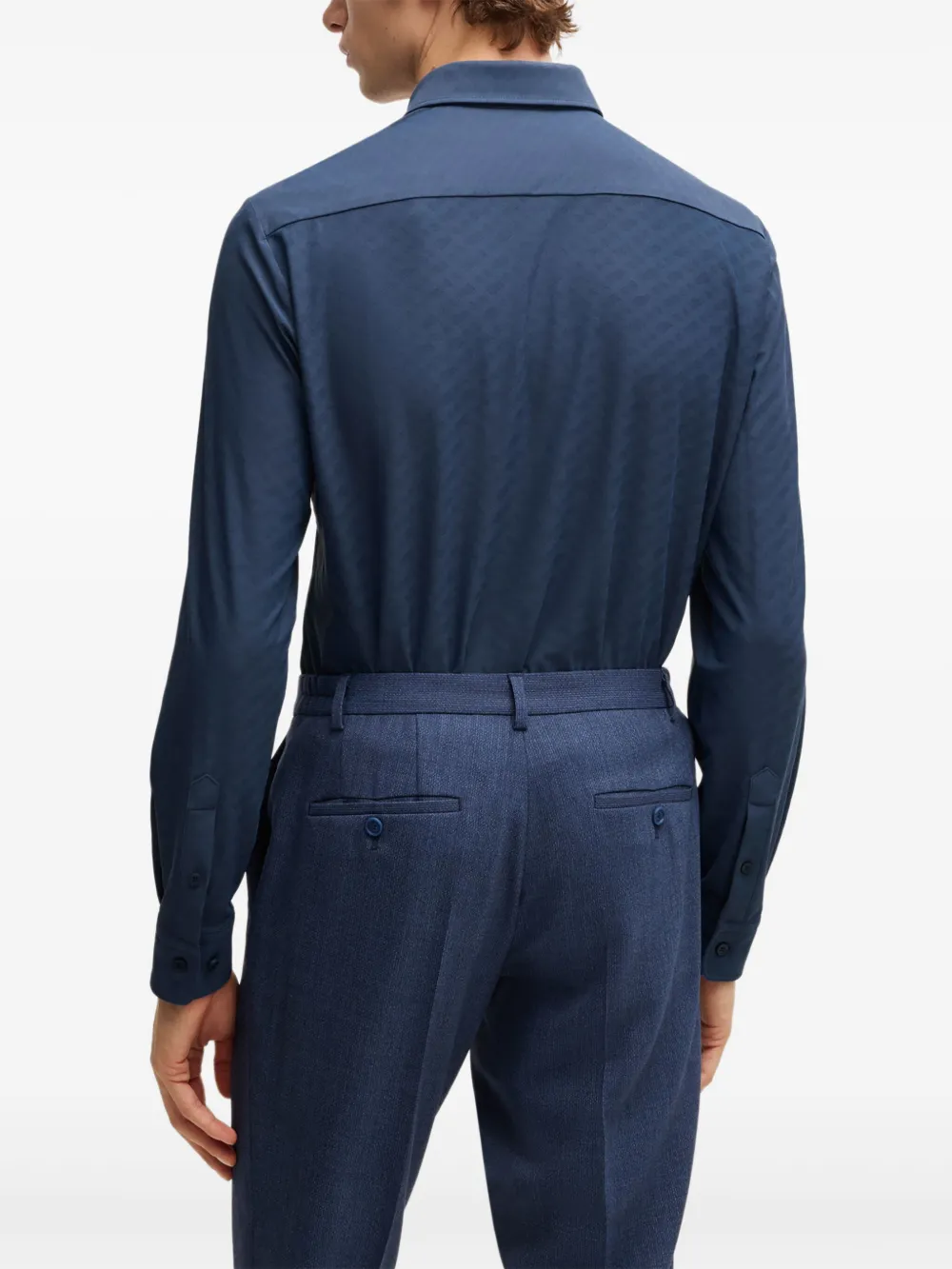 BOSS Button-up overhemd Blauw