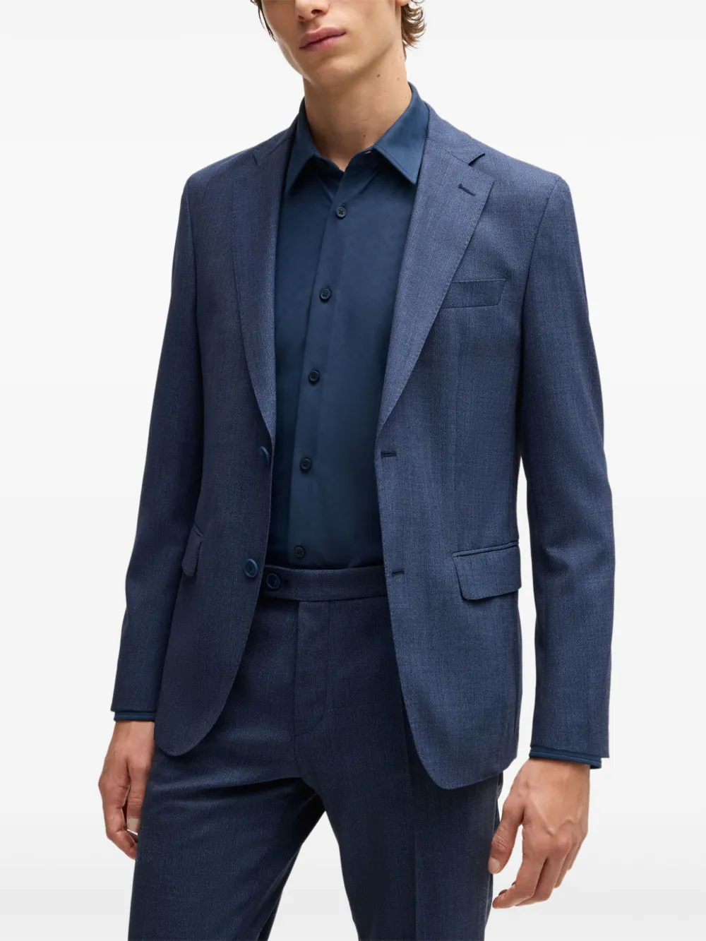 BOSS Button-up overhemd Blauw
