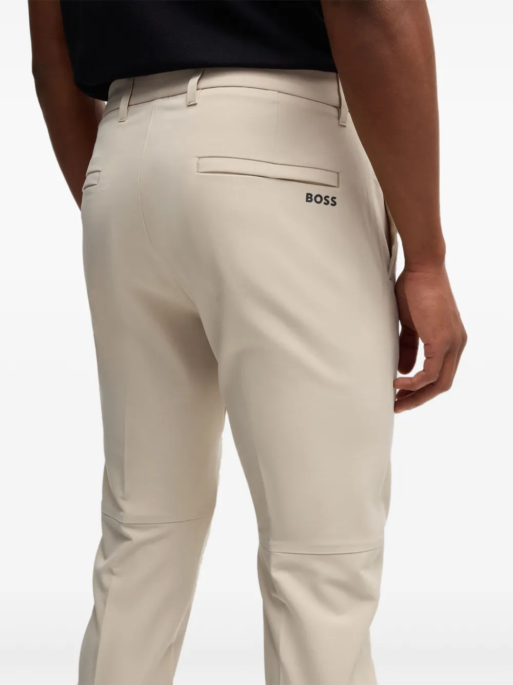 BOSS Slim-fit broek Beige