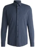 BOSS patterned shirt - Blue