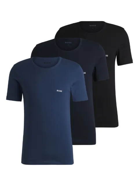 BOSS Kit 3 camisetas com logo bordado