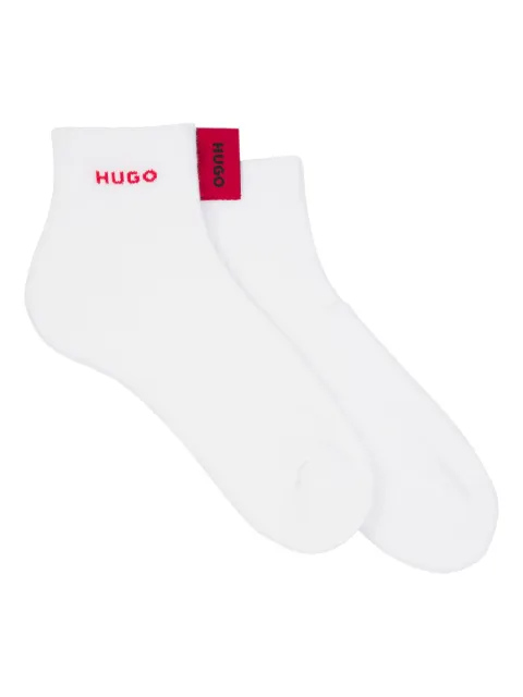 HUGO Par de meias com logo intarsia