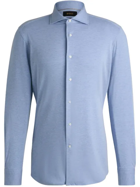 BOSS Camisa com colarinho francês