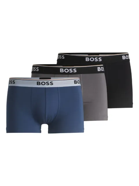 BOSS Kit 3 cuecas boxer com logo