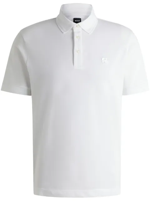 BOSS Double B monogram piqué polo shirt 