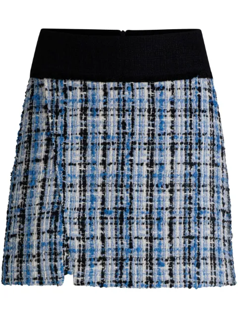 BOSS falda corta de tweed