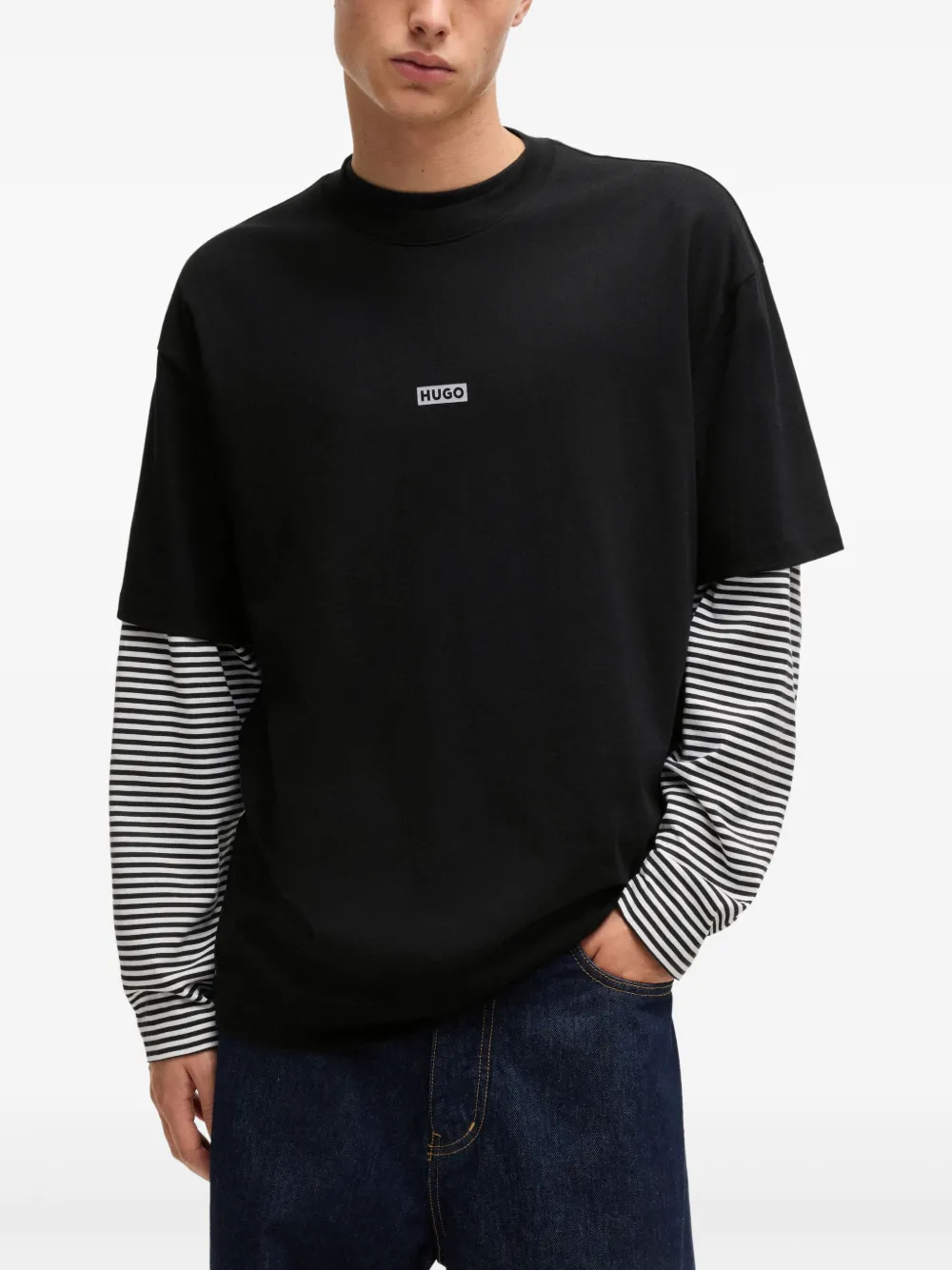 HUGO Camiseta de algodão | Camisetas | Image 2