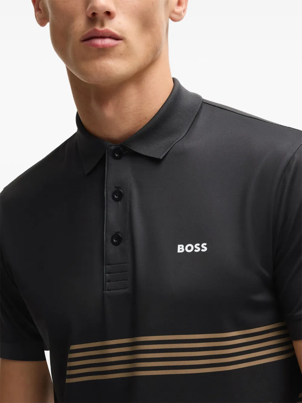 BOSS Paddy poloshirt Zwart