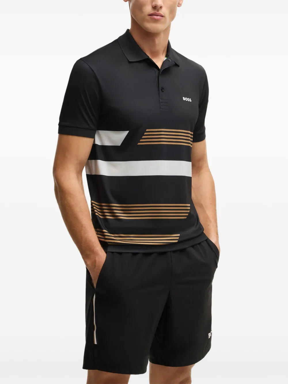 BOSS Paddy poloshirt Zwart