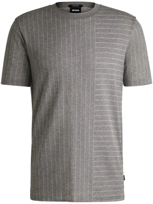 BOSS t-shirt à rayures - Gris - BOSS - Modalova