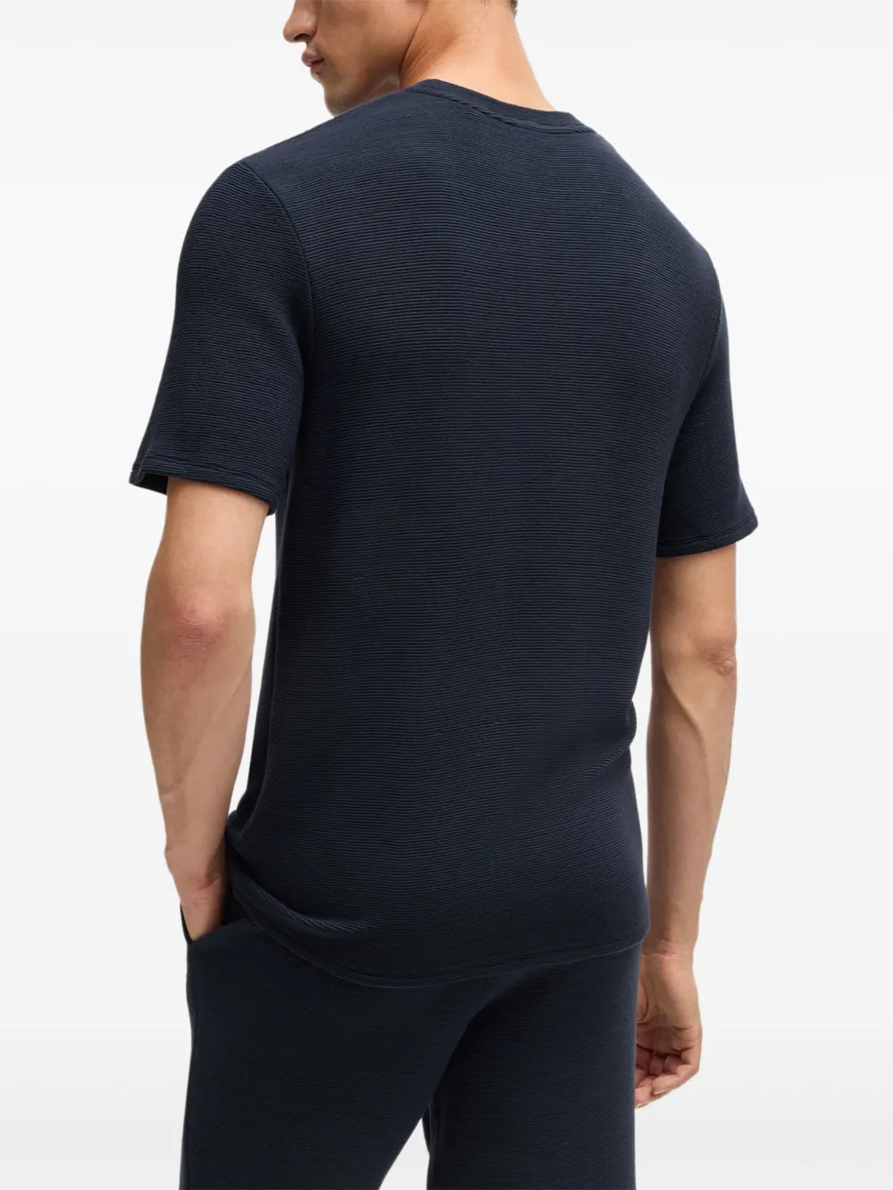 BOSS T-shirt met geborduurd logo Blauw