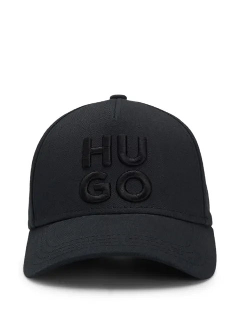 HUGO Boné de algodão com logo bordado