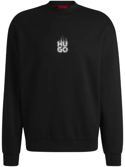 HUGO sweat en coton à logo - Noir - HUGO - Modalova