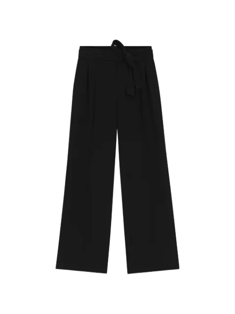 BOSS relaxed-fit trousers in crease-resistant crepe