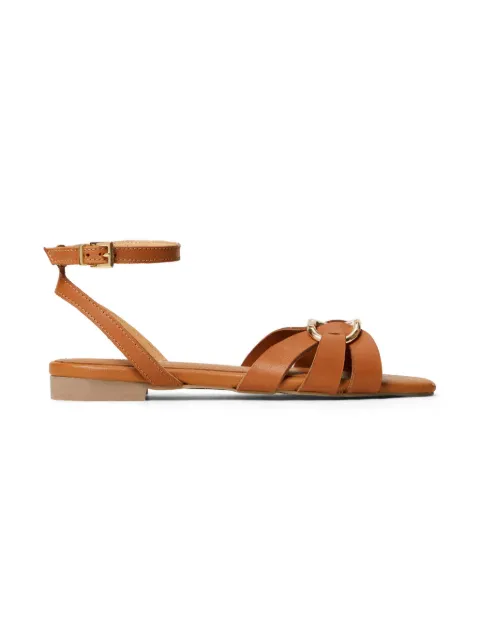 TWINSET Kids sandalias con placa del logo