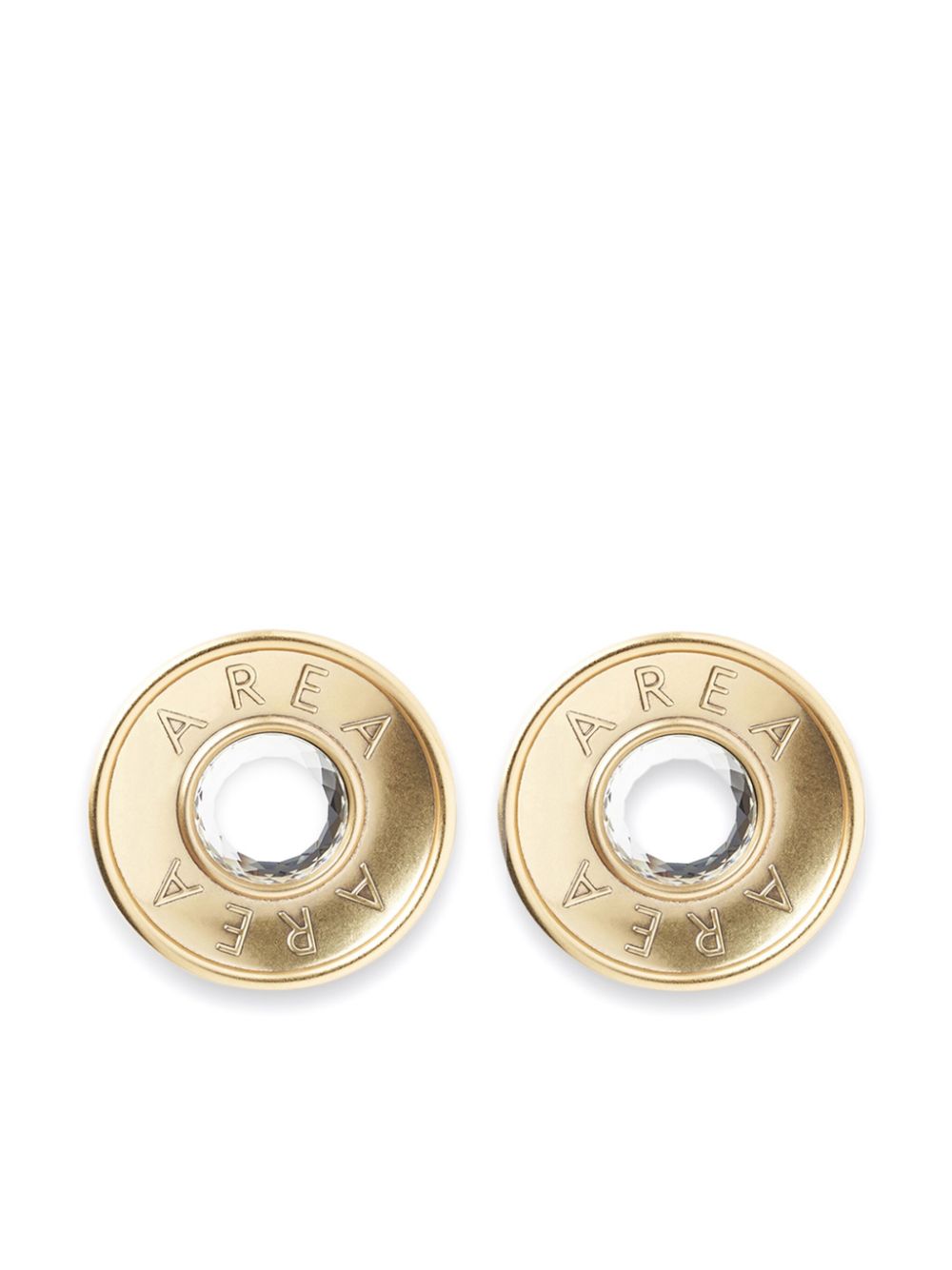 Crystal Button stud earrings