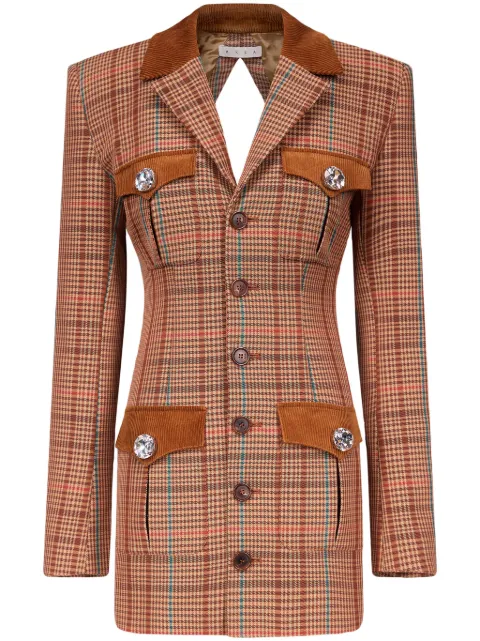 AREA open-back blazer dress