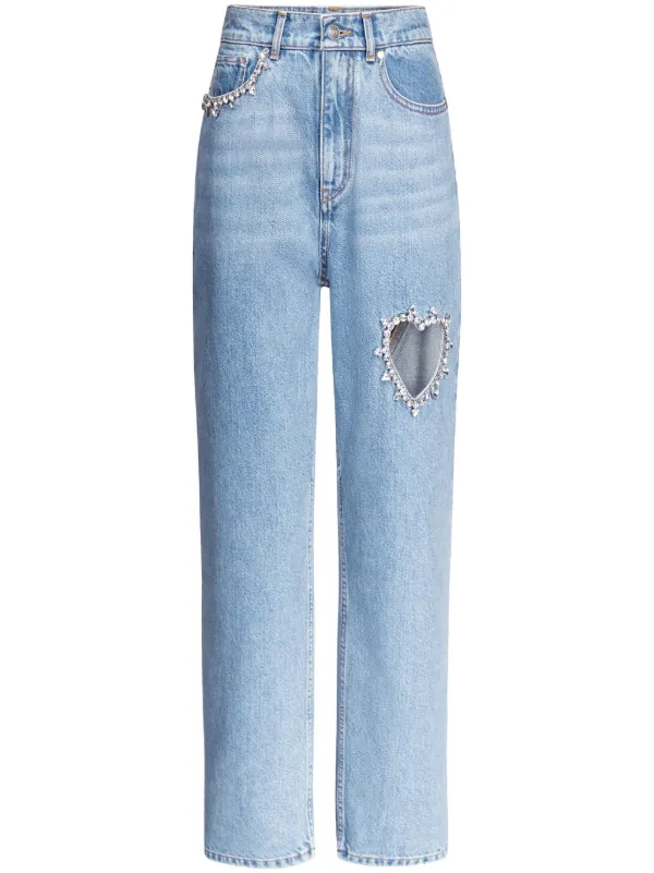 【関税込み】AREA Pantalone 'Crystal Embellished' 0400019743468_MEDIUMINDIGO?wid