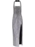 AREA crystal-embellished gown - Grey