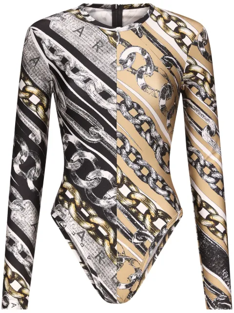 AREA chain link-print bodysuit