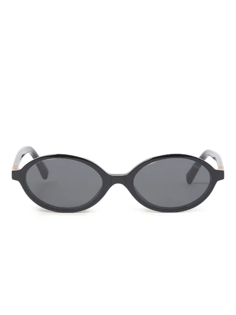 Miu Miu Eyewear lunettes de soleil rondes à logo Regard