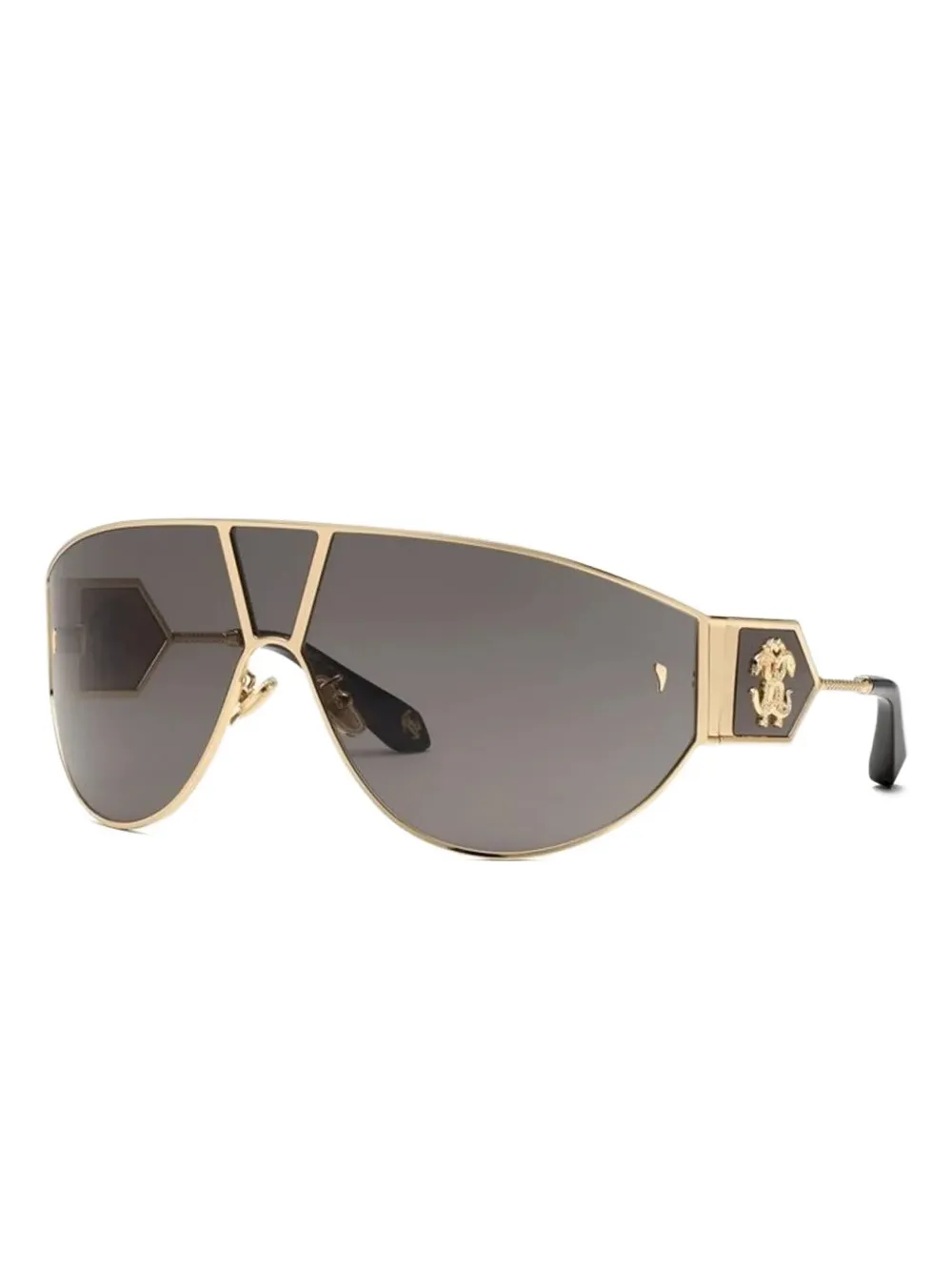 Roberto Cavalli geometric-frame logo sunglasses - Oro