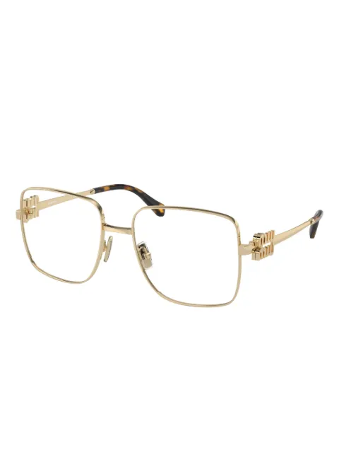 Miu Miu Eyewear logo-plaque square glasses