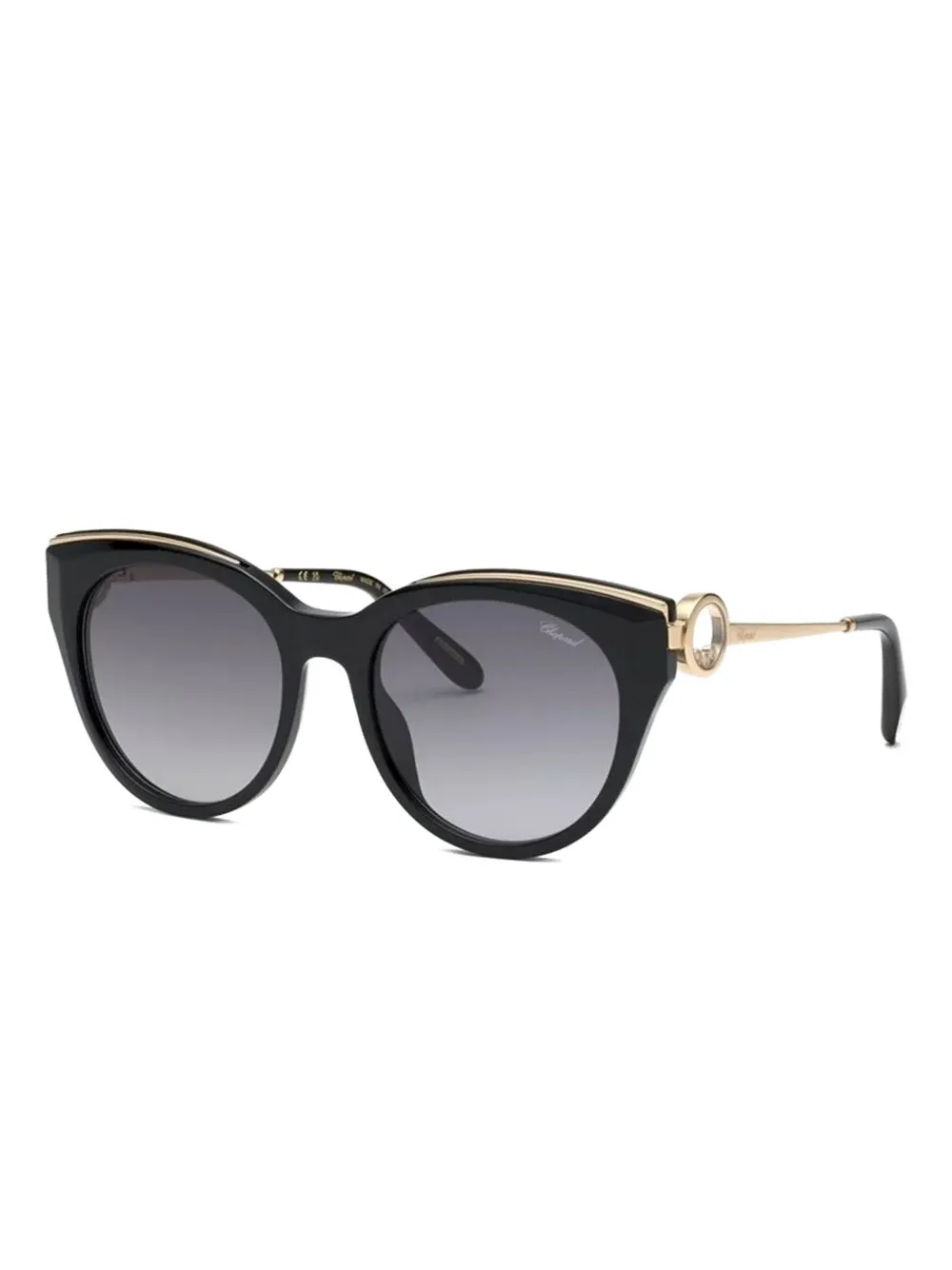 Chopard Eyewear temple-detail cat-eye sunglasses | Black | Image 1