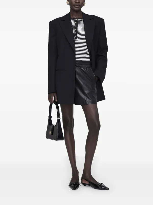 【関税込み】ANINE BING ショートパンツ ANINE BING Kam ショートパンツ | ブラック | FARFETCH JP