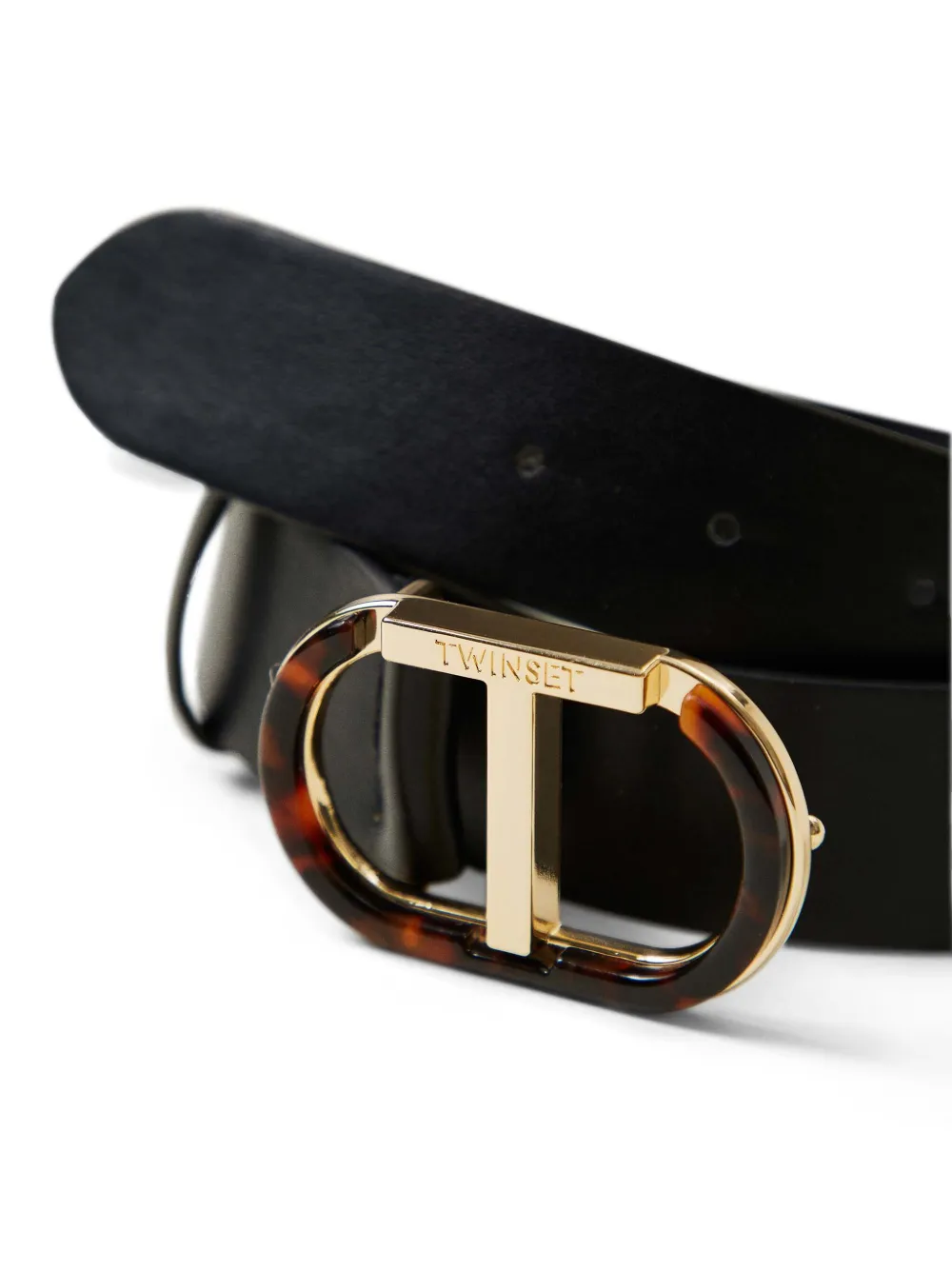 TWINSET Riem met logoplakkaat - Zwart