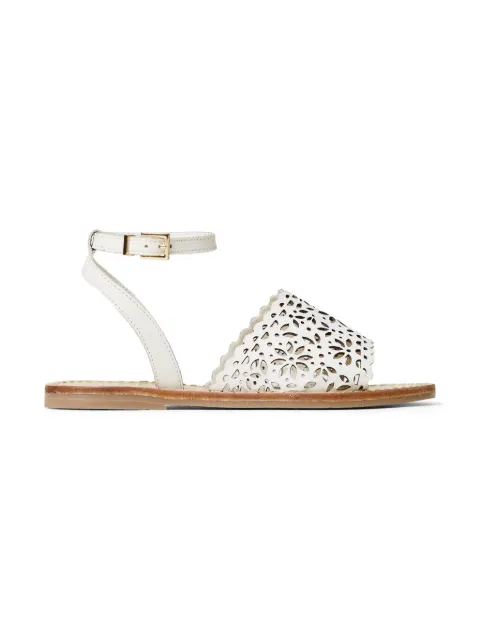TWINSET Kids lasered leather sandals 
