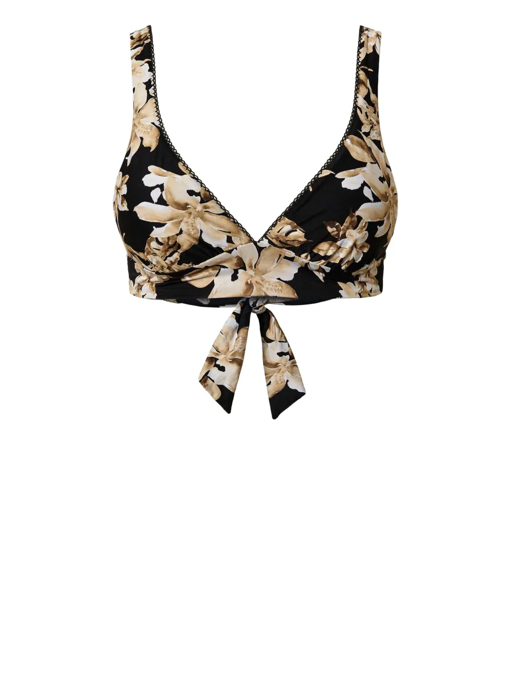 TWINSET Bikinitop met bloemenprint Zwart