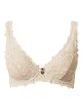 TWINSET embroidered lace bralette - Neutrals