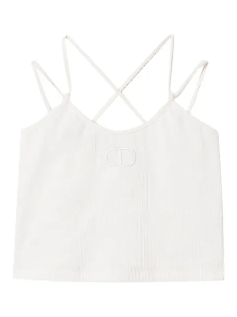 TWINSET Kids fine-ribbed top
