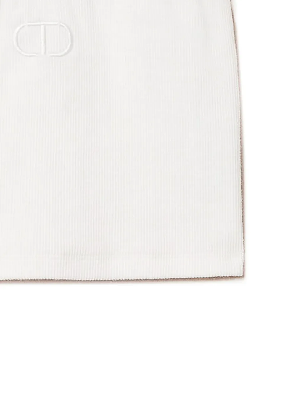 TWINSET Kids Geribbelde top Wit