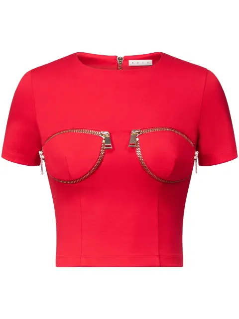 AREA zip-detail T-shirt