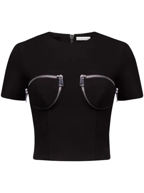 AREA zip-detail T-shirt
