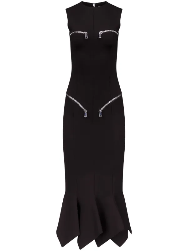 AREA handkerchief-hem Dress | Black | FARFETCH