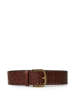 Xirena Beaded Buckle Belt | Brown | FARFETCH display picture 1