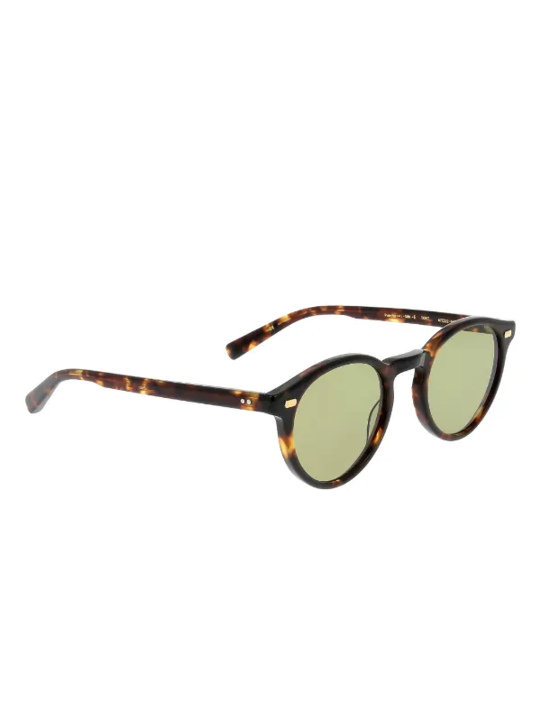 EYEVAN ブラウンラウンドサングラス Eyevan Inc. ラウンドフレーム サングラス | ブラウン | FARFETCH JP