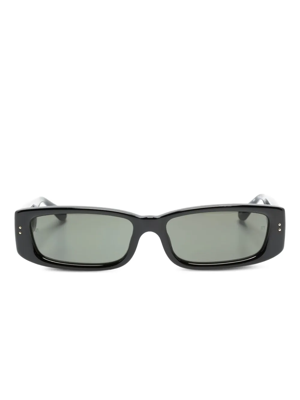Linda Farrow Talita rectangle-frame sunglasses - Nero