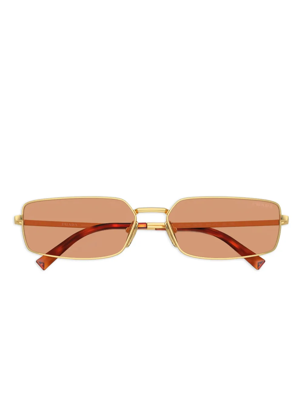 Prada Eyewear rectangle-frame sunglasses | Gold | Image 1