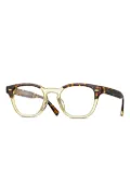Eyevan Inc. square-frame glasses - Brown